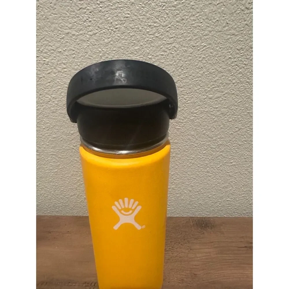 Hydro Flask 18oz Yellow with Wide Fex Cap Water Bottle